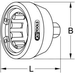 KS TOOLS Utensile Filettato Per Collegamento Eccentrici (attacco S) 10 Mm -Negozio al dettaglio Ks Tools || No name || Beta 42581829 3
