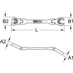 KS TOOLS Chiave Ad Anello Doppia Aperta, Con Cerniera Doppia, 8x9 Mm -Negozio al dettaglio Ks Tools || No name || Beta 43463708 3