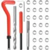 SOEKAVIA Kit Di Riparazione Helicoil Tipo M8 X 1,25 Mm (30 Pezzi)