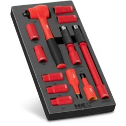 MSW Set Di Chiavi A Bussola Isolate Kit Da 12 Pezzi VDE 1000 V Chiave A Cricchetto
