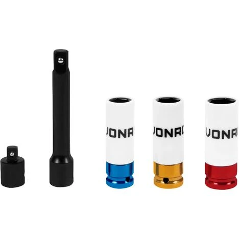 VONROC Chiave Dinamometrica ½" - 470mm - 28-210Nm. Incl. 3 Bussuole, Prolunga E Riduttore 3 VONROC Chiave Dinamometrica ½" - 470mm - 28-210Nm. Incl. 3 Bussuole, Prolunga E Riduttore - immagine 3