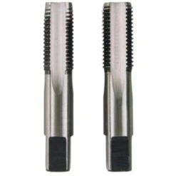 Serie 2 Maschi GAS BSP Maschio A Mano KRINO Filettatura Cilindrica - Misura GAS 1/8