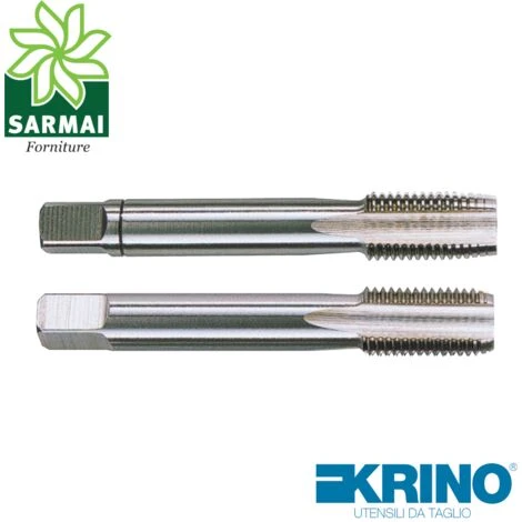 KRINO Serie 2 Maschi SINISTRI Passo Fine Maschio A Mano Filettatura ISO Metrica Misura M 8 X 1 2 KRINO Serie 2 Maschi SINISTRI Passo Fine Maschio A Mano Filettatura ISO Metrica Misura M 8 X 1 - immagine 2