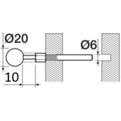 CRICCHETTO PER SPONDE LETTO A SFERA ART.04.F2613 Con BUSSOLA -Negozio al dettaglio Ks Tools || No name || Beta 47293970 3