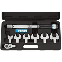 CHIAVE DINAMOMETRICA PROFESSIONALE 15 - 80 NM IN KIT 8 Pz FERVI Art. 0803/S080