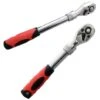 Trade Shop - Chiave A Cricchetto Da 1/4 Reversibile Allungabile Telescopico Cricchetto