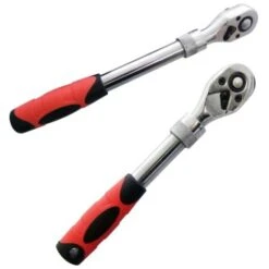 Trade Shop - Chiave A Cricchetto Da 1/4 Reversibile Allungabile Telescopico Cricchetto