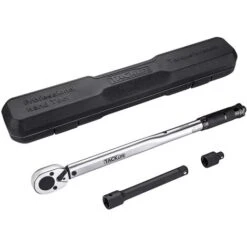 TACKLIFE Chiave Dinamometrica, Professional, 1/2"(42-210 NM), Barra Di Prolunga Di Calibrazione 24T, Riduttore Da 3/8", Scatola, Certificazione, Per Riparatori-HTW2B