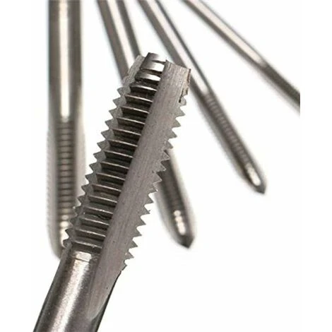 Maschi Per Filettatura A Macchina LangRay, Set Da 5 Pezzi Assortimento Di Maschi Con Elica Dritta M3, M4, M5, M6, M8 Inserto Filettato In Acciaio Rivestito In Titanio, Vite Metrica Con Filettatura A M 4 Maschi Per Filettatura A Macchina LangRay, Set Da 5 Pezzi Assortimento Di Maschi Con Elica Dritta M3, M4, M5, M6, M8 Inserto Filettato In Acciaio Rivestito In Titanio, Vite Metrica Con Filettatura A M - immagine 4