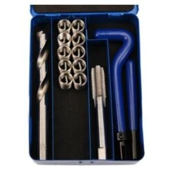 BGS TECHNIC PRO+ - KIT DA 14 PEZZI PER LA RIPARAZIONE DI FILETTI INTERNI, INSERTI M8 X 1,25