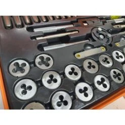 KIT FILIERA 60 PEZZI CASSETTA PER FILETTATURA MASCHI E FEMMINE 16026 -Negozio al dettaglio Ks Tools || No name || Beta 53342732 5