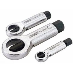 Draper 55108 - Set Da 3 Pezzi Per Rimuovere I Dadi Da 9 A 22 Mm