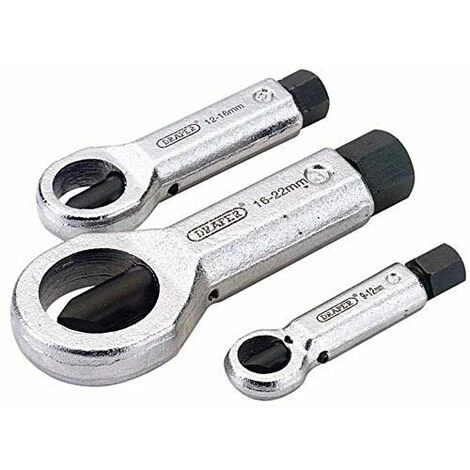 Draper 55108 - Set Da 3 Pezzi Per Rimuovere I Dadi Da 9 A 22 Mm 1 Draper 55108 - Set Da 3 Pezzi Per Rimuovere I Dadi Da 9 A 22 Mm