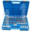 SET CASSETTA ATTREZZI CHIAVI A BUSSOLA TORX MASCHIO LUNGO RIBE 32 PEZZI