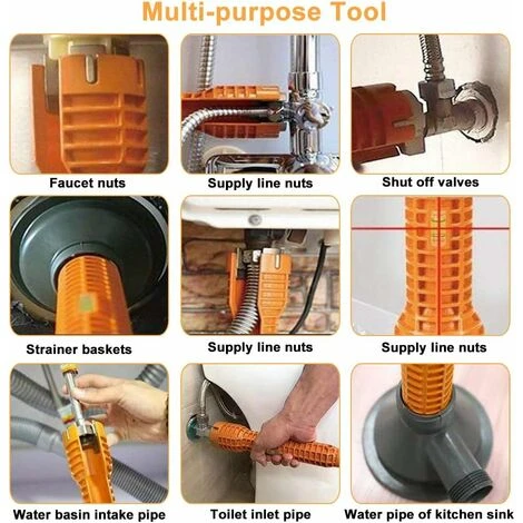 HIASDFLS Chiave Per Rubinetto In Lega Di Alluminio Chiave Per Rubinetto Per Lavello Di Bloccaggio Multifunzione Antiscivolo Rubinetto Per Miscelatore Facile Da Usare Per La Cucina Di Casa Rubinetto Pe 2 HIASDFLS Chiave Per Rubinetto In Lega Di Alluminio Chiave Per Rubinetto Per Lavello Di Bloccaggio Multifunzione Antiscivolo Rubinetto Per Miscelatore Facile Da Usare Per La Cucina Di Casa Rubinetto Pe - immagine 2