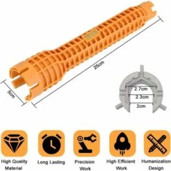 HIASDFLS Chiave Per Rubinetto In Lega Di Alluminio Chiave Per Rubinetto Per Lavello Di Bloccaggio Multifunzione Antiscivolo Rubinetto Per Miscelatore Facile Da Usare Per La Cucina Di Casa Rubinetto Pe 8 HIASDFLS Chiave Per Rubinetto In Lega Di Alluminio Chiave Per Rubinetto Per Lavello Di Bloccaggio Multifunzione Antiscivolo Rubinetto Per Miscelatore Facile Da Usare Per La Cucina Di Casa Rubinetto Pe -Negozio al dettaglio Ks Tools || No name || Beta 55527967 4