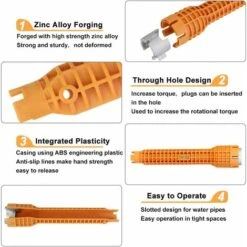 HIASDFLS Chiave Per Rubinetto In Lega Di Alluminio Chiave Per Rubinetto Per Lavello Di Bloccaggio Multifunzione Antiscivolo Rubinetto Per Miscelatore Facile Da Usare Per La Cucina Di Casa Rubinetto Pe 9 HIASDFLS Chiave Per Rubinetto In Lega Di Alluminio Chiave Per Rubinetto Per Lavello Di Bloccaggio Multifunzione Antiscivolo Rubinetto Per Miscelatore Facile Da Usare Per La Cucina Di Casa Rubinetto Pe -Negozio al dettaglio Ks Tools || No name || Beta 55527967 5