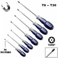 SET CACCIAVITI TORX CON FORO CALAMITATI IN ACCIAO FORGIATO 7 PEZZI T6 --T30 - -Negozio al dettaglio Ks Tools || No name || Beta 55866387 4
