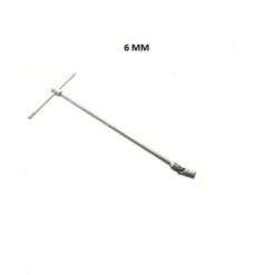 CHIAVE A T CON SNODO SNODABILE MISURA 6 MM CON MANICO SCORREVOLE