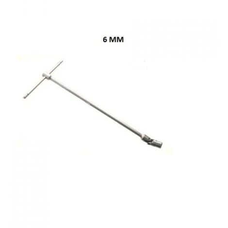 CHIAVE A T CON SNODO SNODABILE MISURA 6 MM CON MANICO SCORREVOLE 1 CHIAVE A T CON SNODO SNODABILE MISURA 6 MM CON MANICO SCORREVOLE