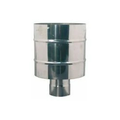 Cappello Antivento Fumaiolo Stufa Pellet Acciaio Inox Canna Fumaria Varie Misure Diametro: 80°