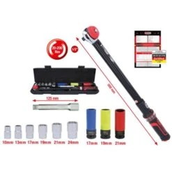 Ks Tools 1 / 2erg MotorqueRecision Torque Cycle SET, 20-200NM, 11 PCS