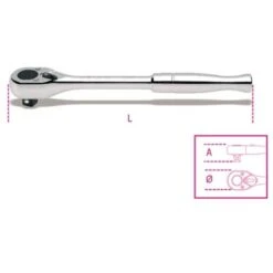 Cricchetto Snodato Reversibile 1/2 Beta 920m/55 - 253 Mm