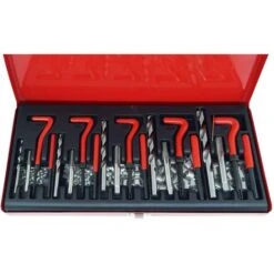 KIT RIPARAZIONE FILETTI - 131pz - ELICOIDI - RIPRISTINA FILETTATURE