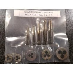 MINI FILIERE 15pz - M: 1,4-2.0-2,5-3,0-3,5 - MASCHI E FILIERA MICRO IN SET KIT