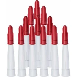 Set Di 24 Cappucci Per Ugelli Per Calafataggio, Include 12 Confezioni Di Ugelli Per Calafataggio Bianchi E 12 Confezioni Di Cappucci Per Ugelli Con Cappucci Per Calafataggio Rossi, Plastica