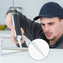 Set Di 24 Cappucci Per Ugelli Per Calafataggio, Include 12 Confezioni Di Ugelli Per Calafataggio Bianchi E 12 Confezioni Di Cappucci Per Ugelli Con Cappucci Per Calafataggio Rossi, Plastica -Negozio al dettaglio Ks Tools || No name || Beta 69714970 3