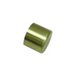 Gardinia 33178 Terminale Per Asta, Metallo, Ottone Opaco, Ø 20 Mm, 2 Unità