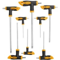 CARTELLA 8PZ CHIAVINI TORX CON IMPUGNATURA A T TOLSEN