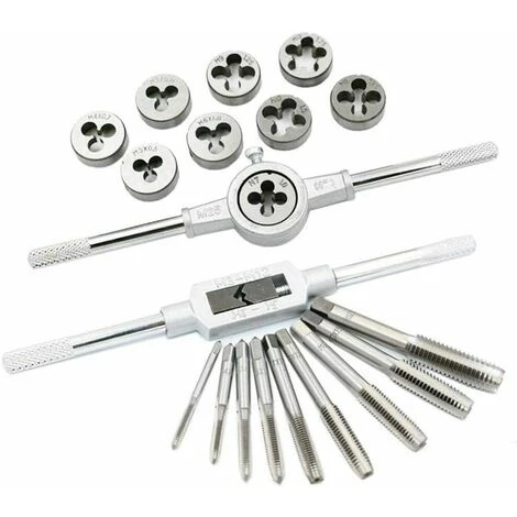 Set Di Utensili Con 20 Pezzi Maschi Per Filettatura Metrica In Acciaio Inox 3 Set Di Utensili Con 20 Pezzi Maschi Per Filettatura Metrica In Acciaio Inox - immagine 3