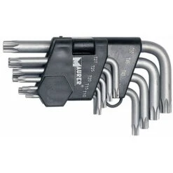 Chiavi Torx Maschio In Serie 9 Pz (T10 - T 50 Con Foro) In Astuccio Maurer Plus