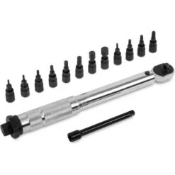 VONROC Chiave Dinamometrica ¼" - 265mm - 5-25Nm - Include Set Di 12 Bussole