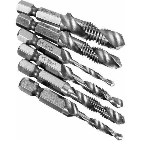 MINKUROW Maschiatore Esagonale Trapano Con Codolo Esagonale Maschiatore A Vite Esagonale Utensili Maschiatore A Macchina Hss Maschiatore Esagonale Hss Maschiatore A Spirale M3-M10 6 Pz 5 MINKUROW Maschiatore Esagonale Trapano Con Codolo Esagonale Maschiatore A Vite Esagonale Utensili Maschiatore A Macchina Hss Maschiatore Esagonale Hss Maschiatore A Spirale M3-M10 6 Pz - immagine 5