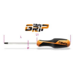 Beta CHIAVI MASCHIO CON IMPUGNATURA PER VITI CON IMPRONTA TORX T5 - 1267TX