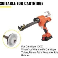 VEVOR Pistole Per Calafataggio A Mano Spinta,0-6500N Pistola Silicone Professionale Adatta Per Cartuccia In Tensione, 20V Pistola Per Calafataggio In Ferro E PA6 Per Riempire Fessure E Crepe Di Porta -Negozio al dettaglio Ks Tools || No name || Beta 82818964 3