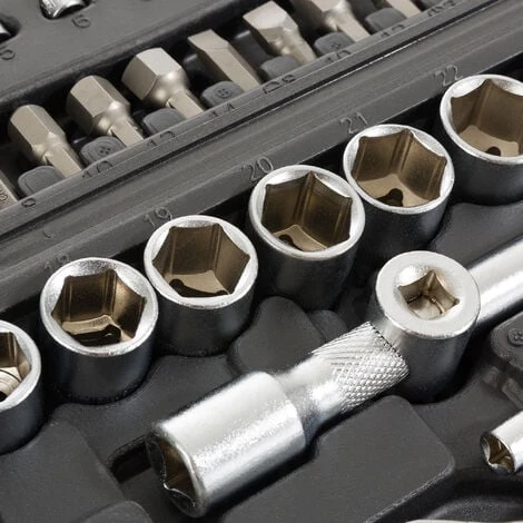 AREBOS Set Di Chiavi A Bussola Cassetta Degli Attrezzi Per Auto 108 Pezzi 3 AREBOS Set Di Chiavi A Bussola Cassetta Degli Attrezzi Per Auto 108 Pezzi - immagine 3