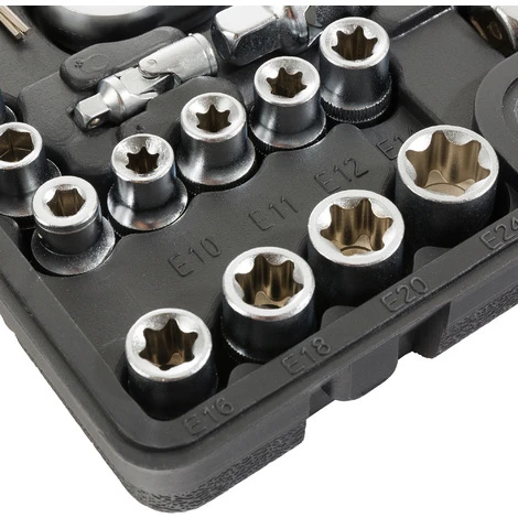 AREBOS Set Di Chiavi A Bussola Cassetta Degli Attrezzi Per Auto 108 Pezzi 4 AREBOS Set Di Chiavi A Bussola Cassetta Degli Attrezzi Per Auto 108 Pezzi - immagine 4