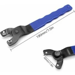 Chiave Regolabile Per Smerigliatrice Angolare Chiave A Perno Regolabile Chiave Regolabile Da 10-47 Mm Strumento Di Riparazione Per Chiave Con Manico In Plastica 2 Punte 190 Mm Blu E -Negozio al dettaglio Ks Tools || No name || Beta 86171981 5