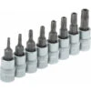 CHIAVI BUSSOLE TORX 5 PUNTE PER DEBIMETRO FLUSSOMETRO ATTACCO 1/4 9 PEZZI 2355 VBGS