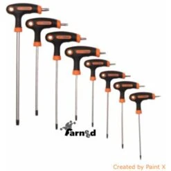 SET 9 PZ CHIAVI TORX A T CHROME VANADIUM TESTA CON FORO DA T10 - T50 HOT