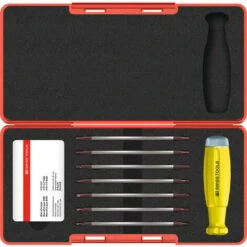 PB SWISS TOOLS - Set Di Giraviti Dinamometrici, 8 Pezzi Con Scala, Attacco Per Lame Intercambiabili, ESD, Coppia Massima: 50 CNm