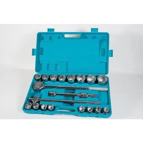 KIT BUSSOLE - 3/4 - 21PZ 19-50mm In Valigia Pvc CHIAVI A BUSSOLA - CAMION TIR 1 KIT BUSSOLE - 3/4 - 21PZ 19-50mm In Valigia Pvc CHIAVI A BUSSOLA - CAMION TIR