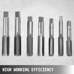 VEVOR Set Maschi E Filiere 110 Pezzi Filettatura E Maschiatura In Acciaio Al Tungsteno M2-M18 Maschi E Filiere M2-M18 Con Custodia Portatile -Negozio al dettaglio Ks Tools || No name || Beta 92209226 3