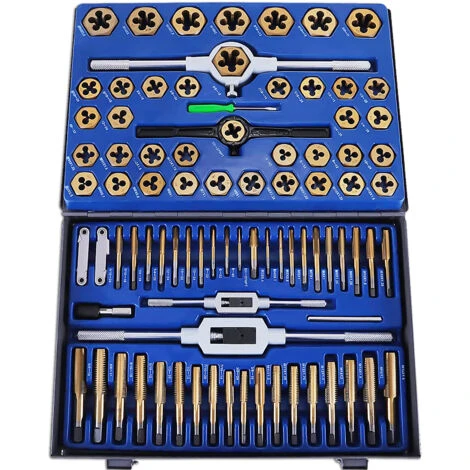 VEVOR Set Maschi E Filiera 86 Pezzi Filettatura E Maschiatura Per Filettatura Assortimento Di Elicoidi Per Riparazione Di Filettature Filiere E Maschi In Acciaio Al Tungsteno Tap E Die Set 86 Pezzi 1 VEVOR Set Maschi E Filiera 86 Pezzi Filettatura E Maschiatura Per Filettatura Assortimento Di Elicoidi Per Riparazione Di Filettature Filiere E Maschi In Acciaio Al Tungsteno Tap E Die Set 86 Pezzi