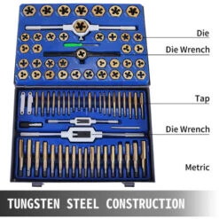 VEVOR Set Maschi E Filiera 86 Pezzi Filettatura E Maschiatura Per Filettatura Assortimento Di Elicoidi Per Riparazione Di Filettature Filiere E Maschi In Acciaio Al Tungsteno Tap E Die Set 86 Pezzi 7 VEVOR Set Maschi E Filiera 86 Pezzi Filettatura E Maschiatura Per Filettatura Assortimento Di Elicoidi Per Riparazione Di Filettature Filiere E Maschi In Acciaio Al Tungsteno Tap E Die Set 86 Pezzi -Negozio al dettaglio Ks Tools || No name || Beta 92209255 3