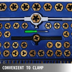VEVOR Set Maschi E Filiera 86 Pezzi Filettatura E Maschiatura Per Filettatura Assortimento Di Elicoidi Per Riparazione Di Filettature Filiere E Maschi In Acciaio Al Tungsteno Tap E Die Set 86 Pezzi 9 VEVOR Set Maschi E Filiera 86 Pezzi Filettatura E Maschiatura Per Filettatura Assortimento Di Elicoidi Per Riparazione Di Filettature Filiere E Maschi In Acciaio Al Tungsteno Tap E Die Set 86 Pezzi -Negozio al dettaglio Ks Tools || No name || Beta 92209255 5